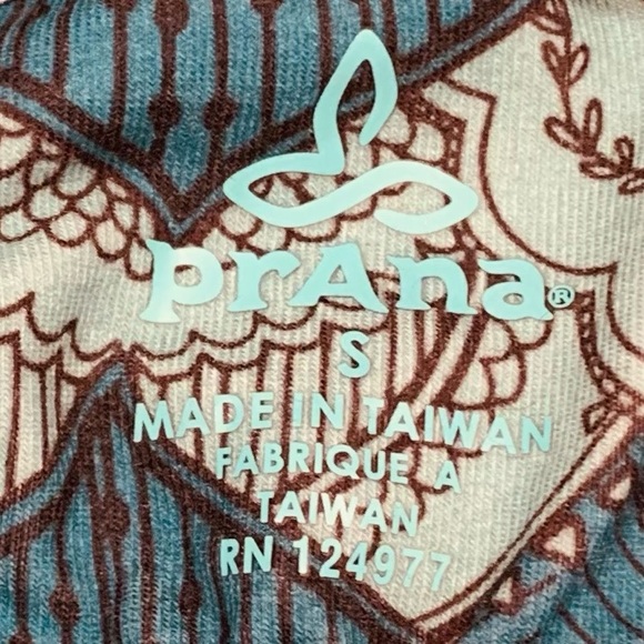 Prana Size S Women Teal Paisley Stretch Halter Neck Midi Athletic Slim Dress - Picture 7 of 9